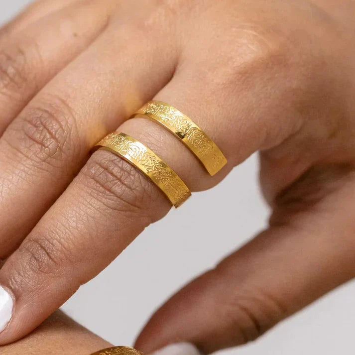 Paslanmaz Çelik Ayetel Kürsi Yüzük