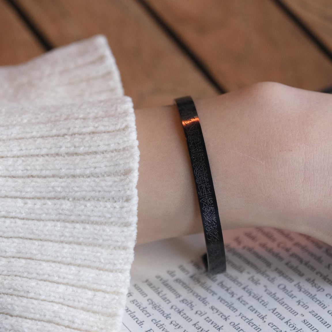 Altın Kaplama Ayetel Kürsi Bileklik