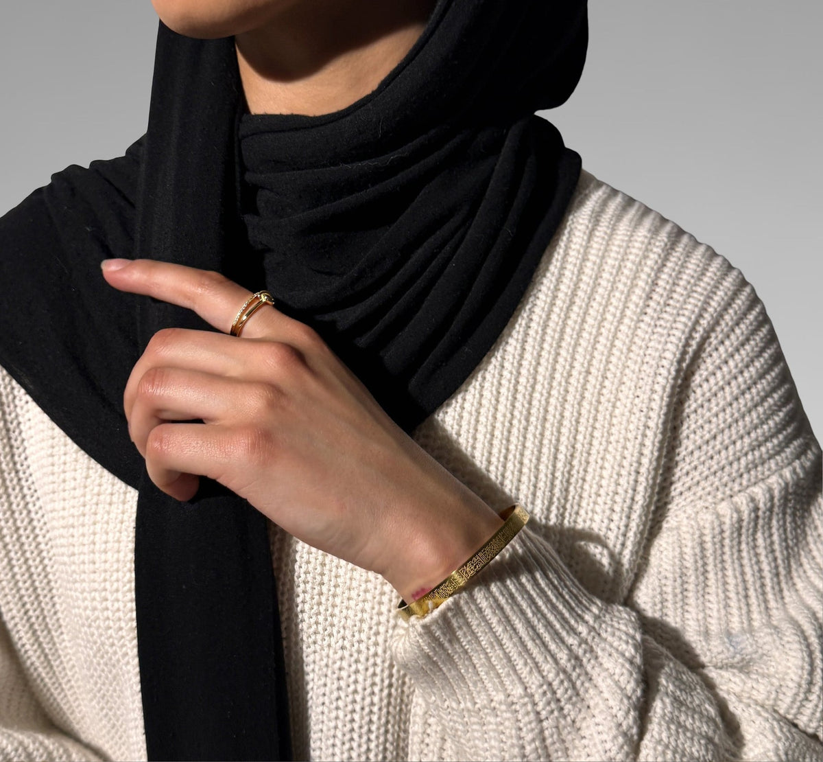 Altın Kaplama Ayetel Kürsi Bileklik